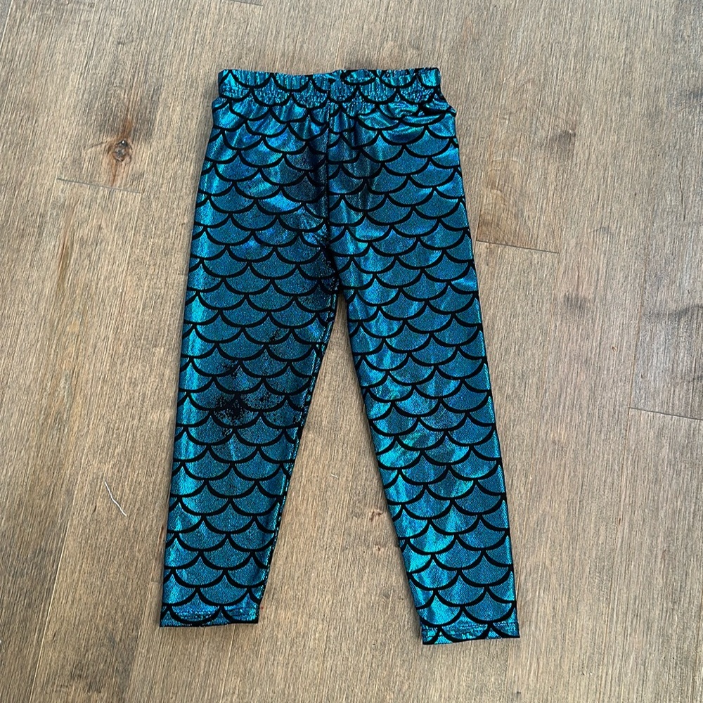 Sparkly mermaid leggings - size 4